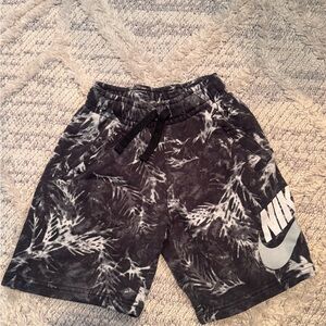 Nike Black & White Tie-Dye Lounge Shorts